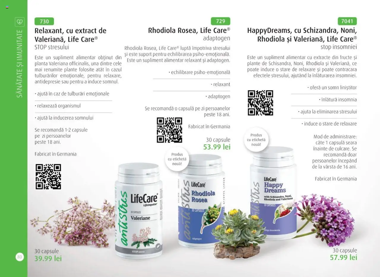 Life Care catalog - Aprilie/Octombrie – valabil de la 01.04.2025 | Pagină: 82 | Produse: Pește, Fructe