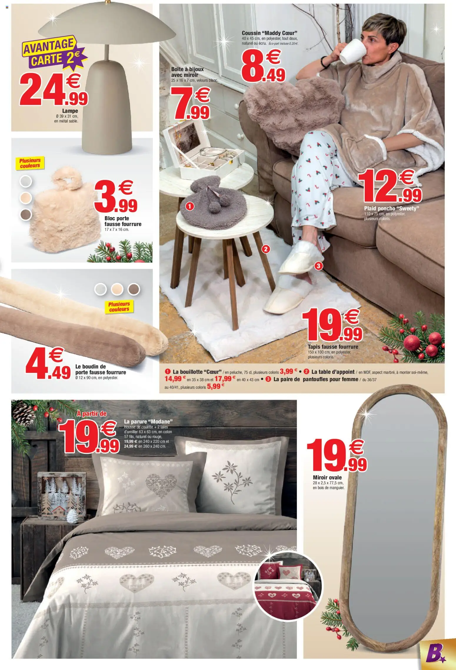 {H1} | Page: 3 | Produits: Boudin de porte, Table, Housse de couette, Bijoux