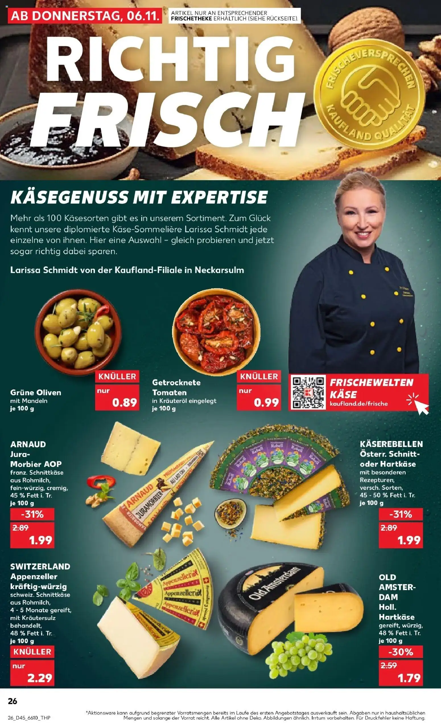 Kaufland prospekt Alsdorf	 – gültig ab 10.11.2025 | Seite: 26 | Produkte: Jura, Käse, Tomaten, Mandeln