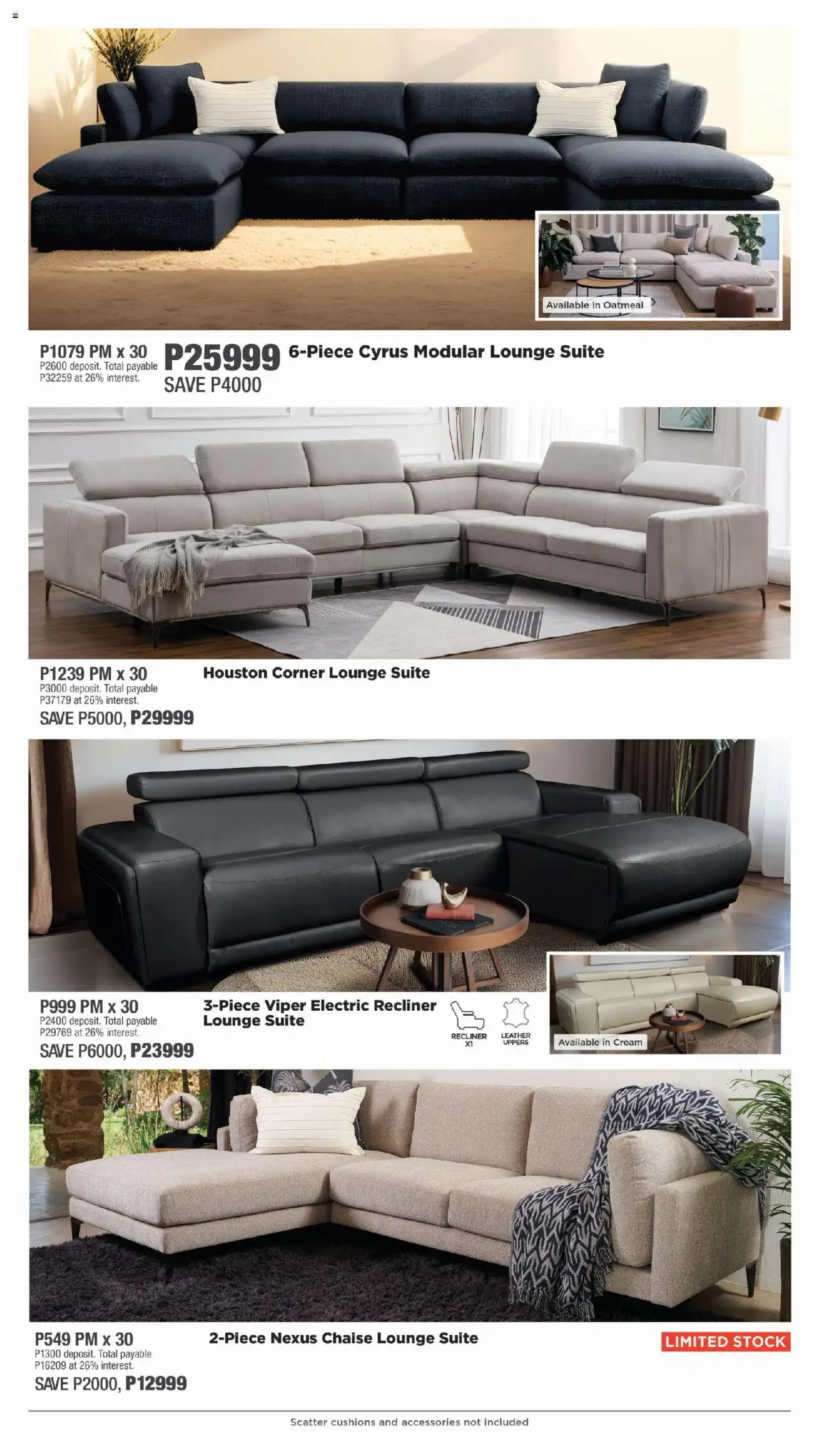 House and Home - Botswana Catalogue │ valid from 09.06.2025 | Page: 3 | Products: Lounge suite, Chaise, Cream, Stock
