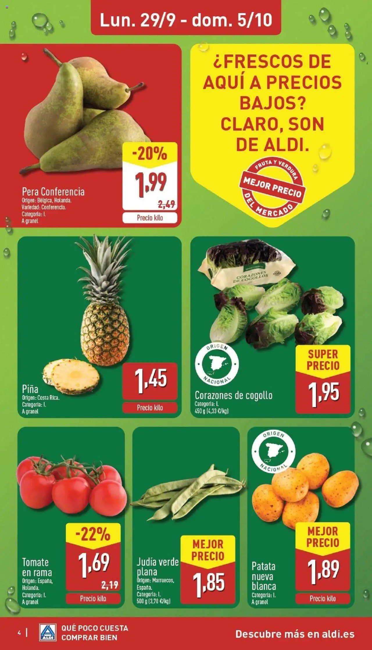 Aldi folleto Península │ válido desde el 29.09.2025 | Página: 4 | Productos: Piña