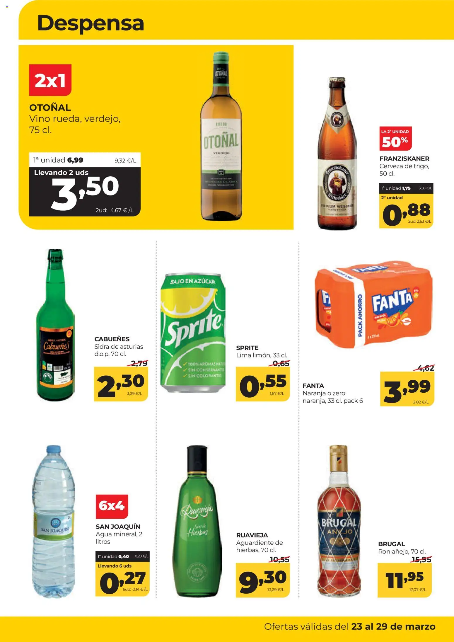 Alimerka folleto Castilla y León │ válido desde el 23.03.2026 | Página: 14 | Productos: Lima, Ron, Vino, Πρίζες