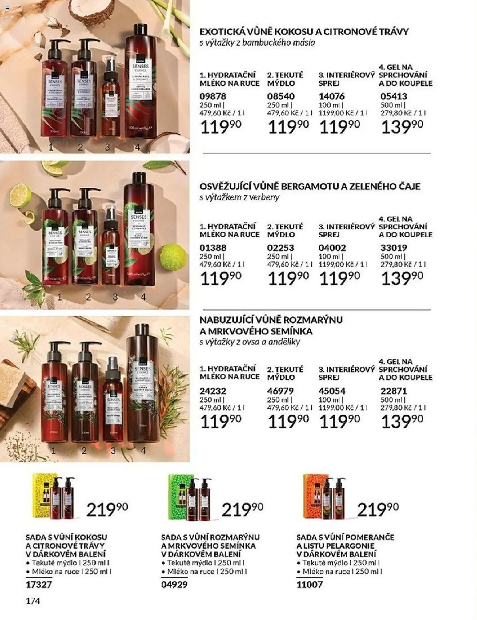 Avon katalog 1/2026 od 01.01.2026 | Strana: 174 | Produkty: Mýdlo, Mléko, Pomeranče, Semínka