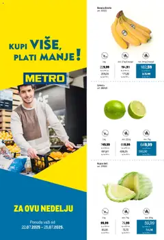 Metro katalog - važi od 22.07.2025 | Strana: 1 | Proizvode: Banana, Kutija, Kupus