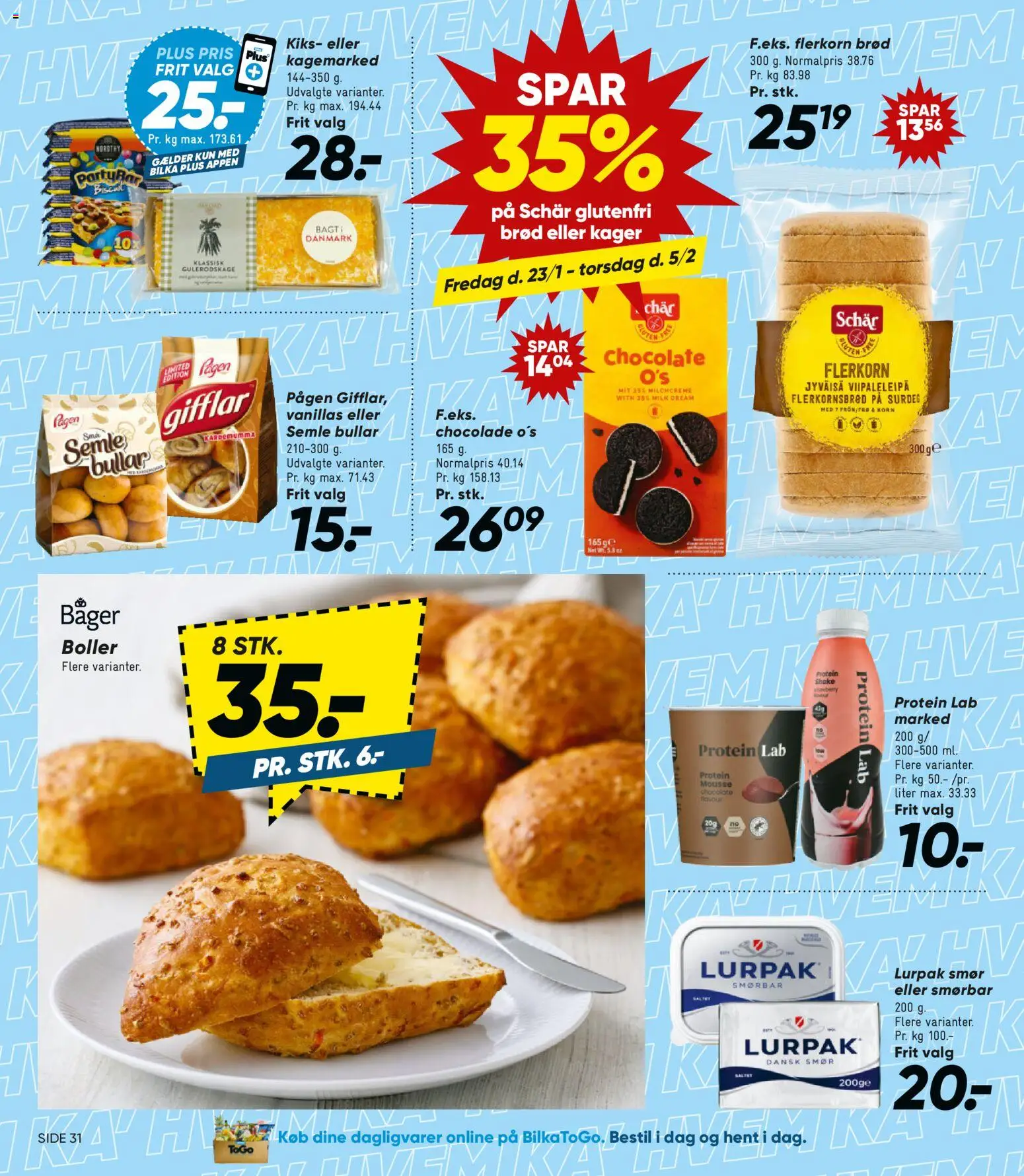 Bilka tilbudsavis – gyldig fra 23.01.2026 | Side: 24 | Produkter: Smør, Brød, Korn, Kager
