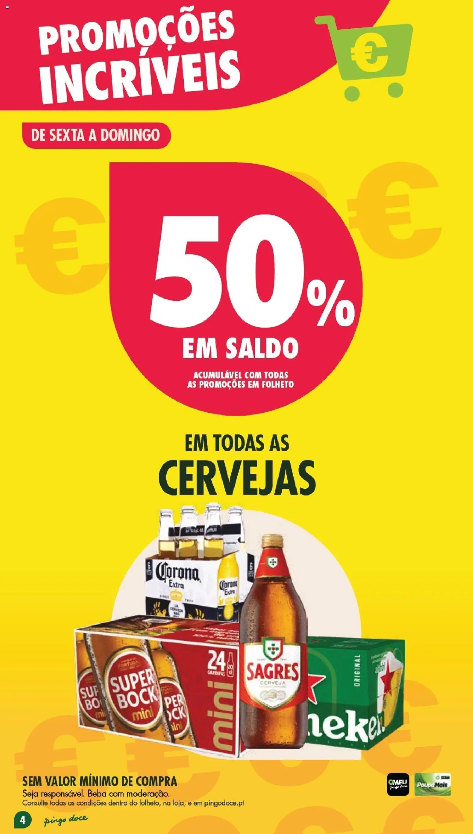 Pingo Doce Poupe este Fim de Semana │ válido de 24.04.2026 | Página: 4 | Produtos: Super bock, Cerveja