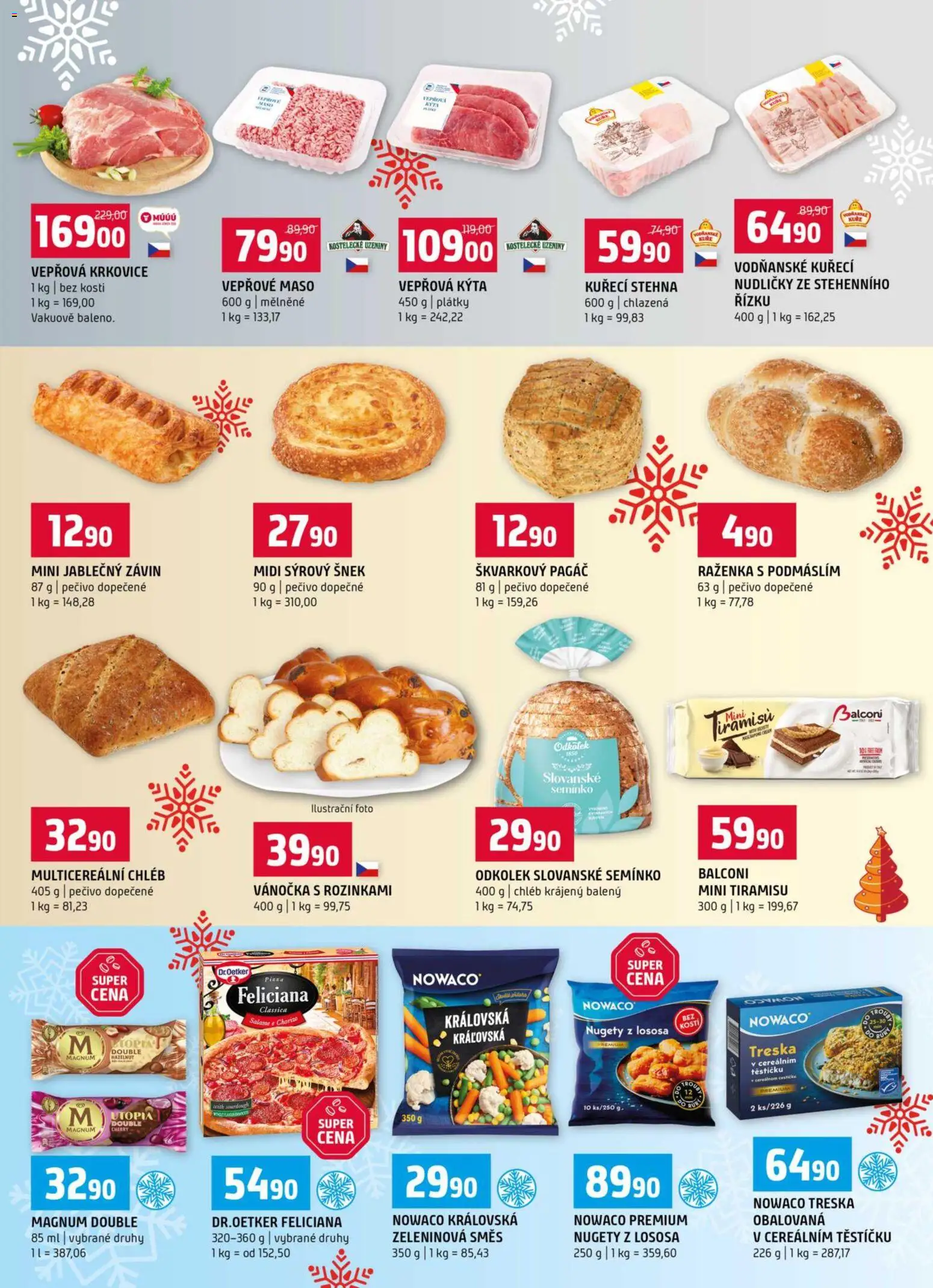 Terno leták od 17.12.2025 | Strana: 3 | Produkty: Pizza, Magnum, Krkovice, Kuřecí stehna