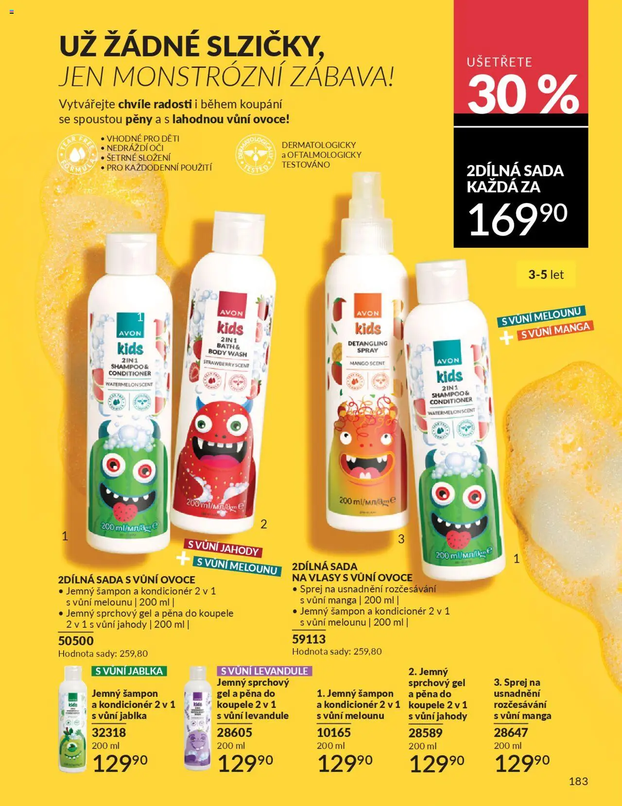 Avon katalog 9/2025 od 01.09.2025 | Strana: 185 | Produkty: Sprchový gel, Jablka, Jahody, Šampon