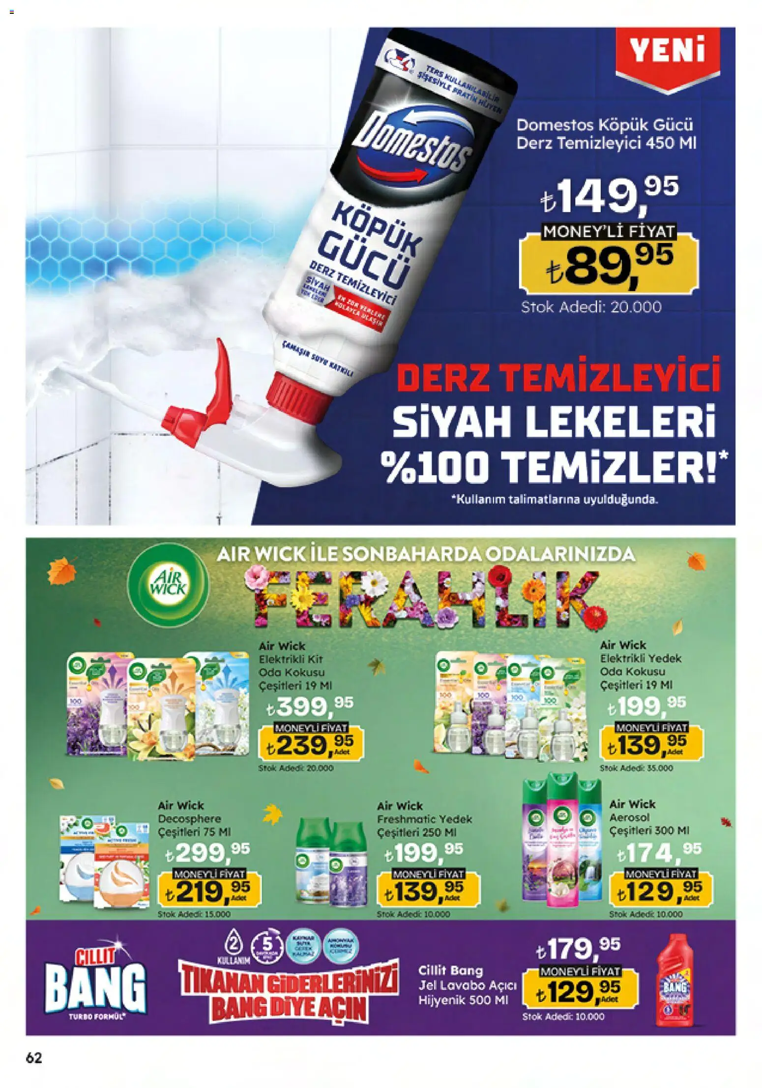 Migros Black Friday - 20.11.2025 tarihinden itibaren geçerlidir | Sayfa: 62 | Ürünler: Oda kokusu, Lavabo, Lavabo açıcı