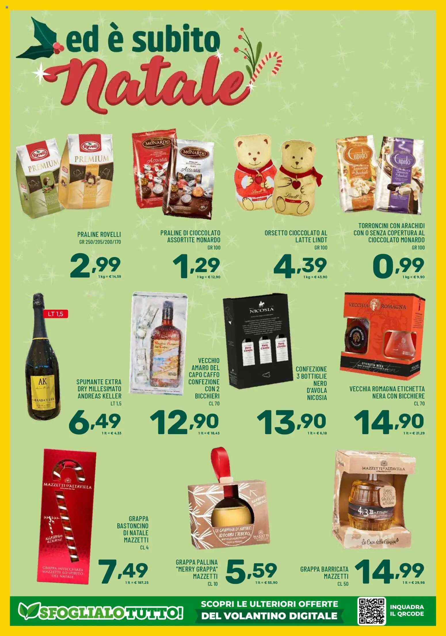 Volantino Il Centesimo del 25.11.2025 | Pagina: 4 | Prodotti: Latte, The, Arachidi, Grappa