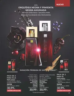 Vista previa Eau de Parfum Attraction Deep Instinct para Ella, cereza negra, orquídea negra, vainilla salada válido desde el 01.02.2026 | Página: 17