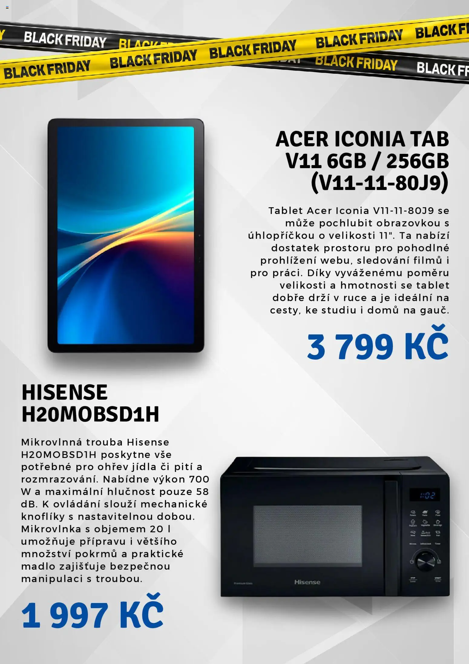 Planeo Elektro Black Friday od 27.10.2025 | Strana: 5 | Produkty: Mikrovlnka, Tablet, Trouba, Mikrovlnná trouba