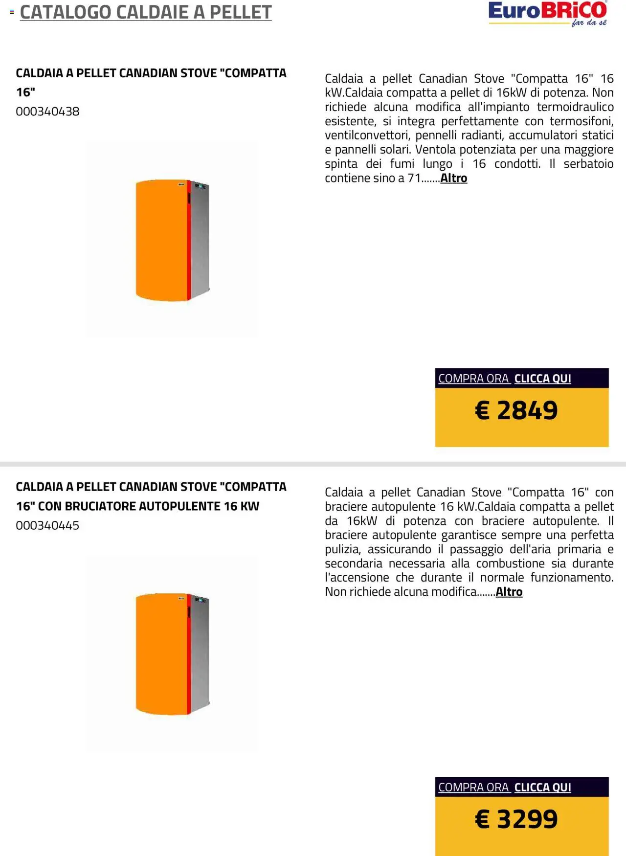 Volantino Eurobrico del 23.07.2025 | Pagina: 2 | Prodotti: Pellet, Caldaia