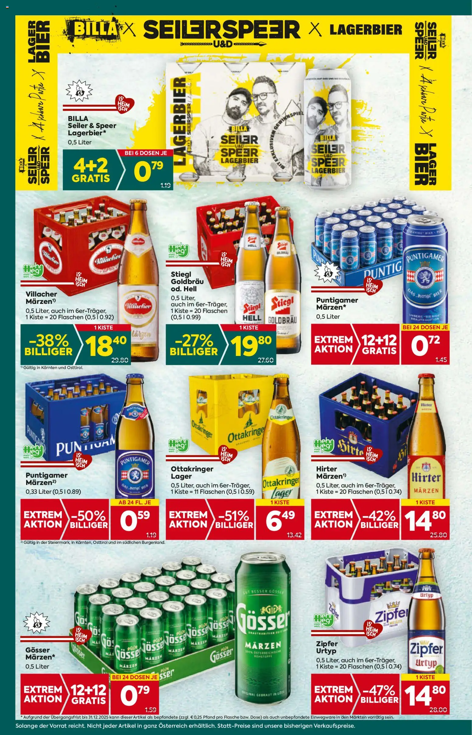 Billa Plus Flugblatt - Kärnten gültig ab 06.11.2025 | Seite: 14 | Produkte: Bier