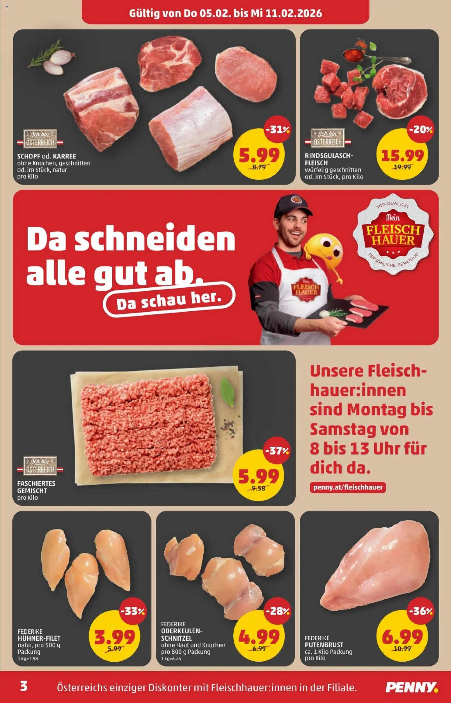 Penny Markt Eröffnung in 2320 Schwechat gültig ab 05.02.2026 | Seite: 3 | Produkte: Uhr