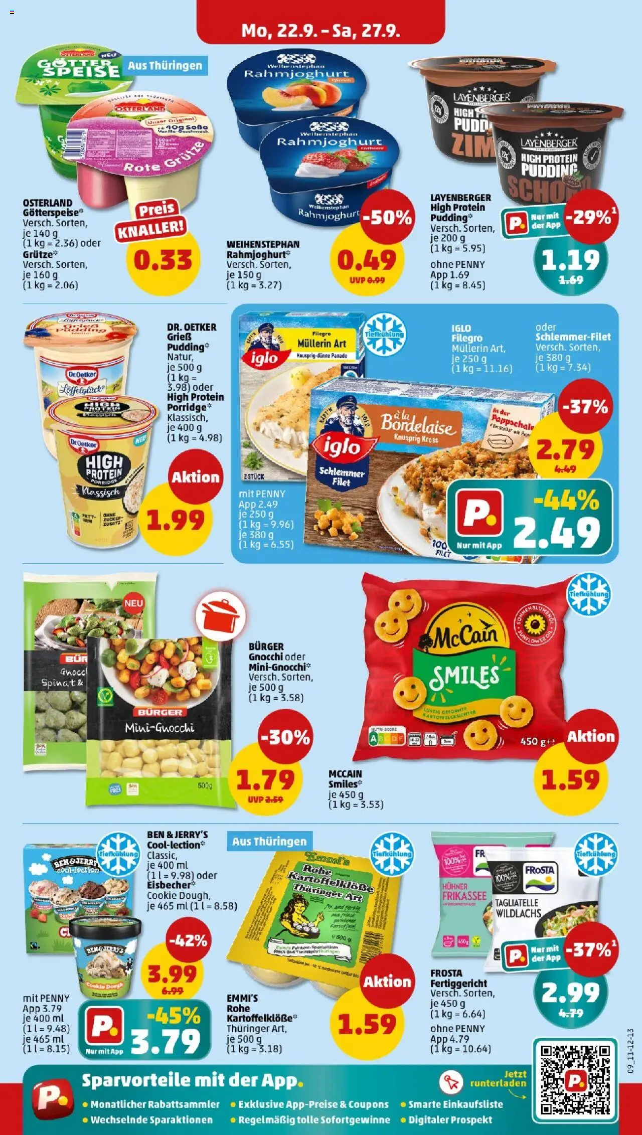 Penny - Sachsen-Anhalt – gültig ab 22.09.2025 | Seite: 11 | Produkte: High protein pudding, Iglo, McCain, Pudding