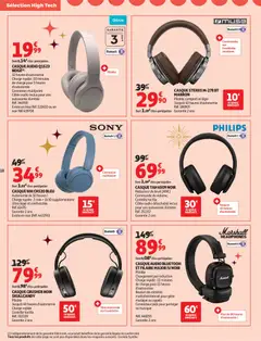 Auchan - Prévisualisation de Auchan - Bon Noël et Bonnes Affaires : Sélection hig-tech valide à partir de 02.12.2025 | Page: 18 | Produits: Audio, Câble, Connecteur, Télécommande