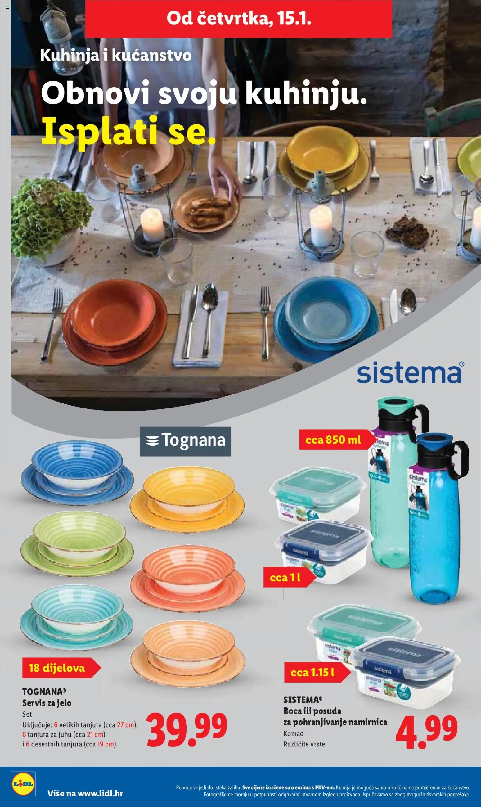 Lidl katalog | vrijedi od 12.01.2026 | Stranica: 48 | Proizvodi: Tognana, Kuhinja
