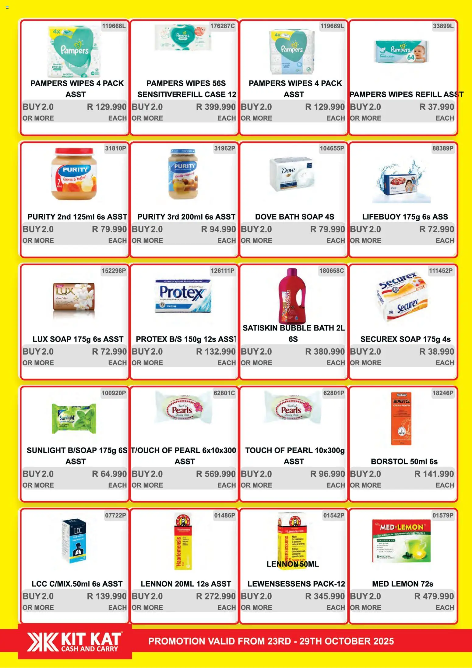 New KIT KAT Cash & Carry catalogue – valid from 23.10.2025 | Page: 25 | Products: Case, Yoghurt, Soap, Lemon