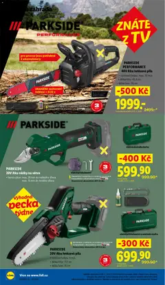 Náhled letáku PARKSIDE PERFORMANCE 40V Aku řetězová pila, rychlost řetězu: max. 30 m/s • délka lišty: 45,5 cm • délka řezu: 38 cm od 26.03.2026 | Strana: 32