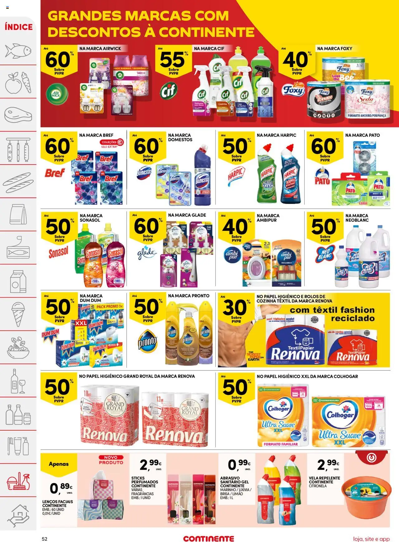 Continente folheto │ válido de 12.08.2025 | Página: 52 | Produtos: Papel higiénico, Repelente