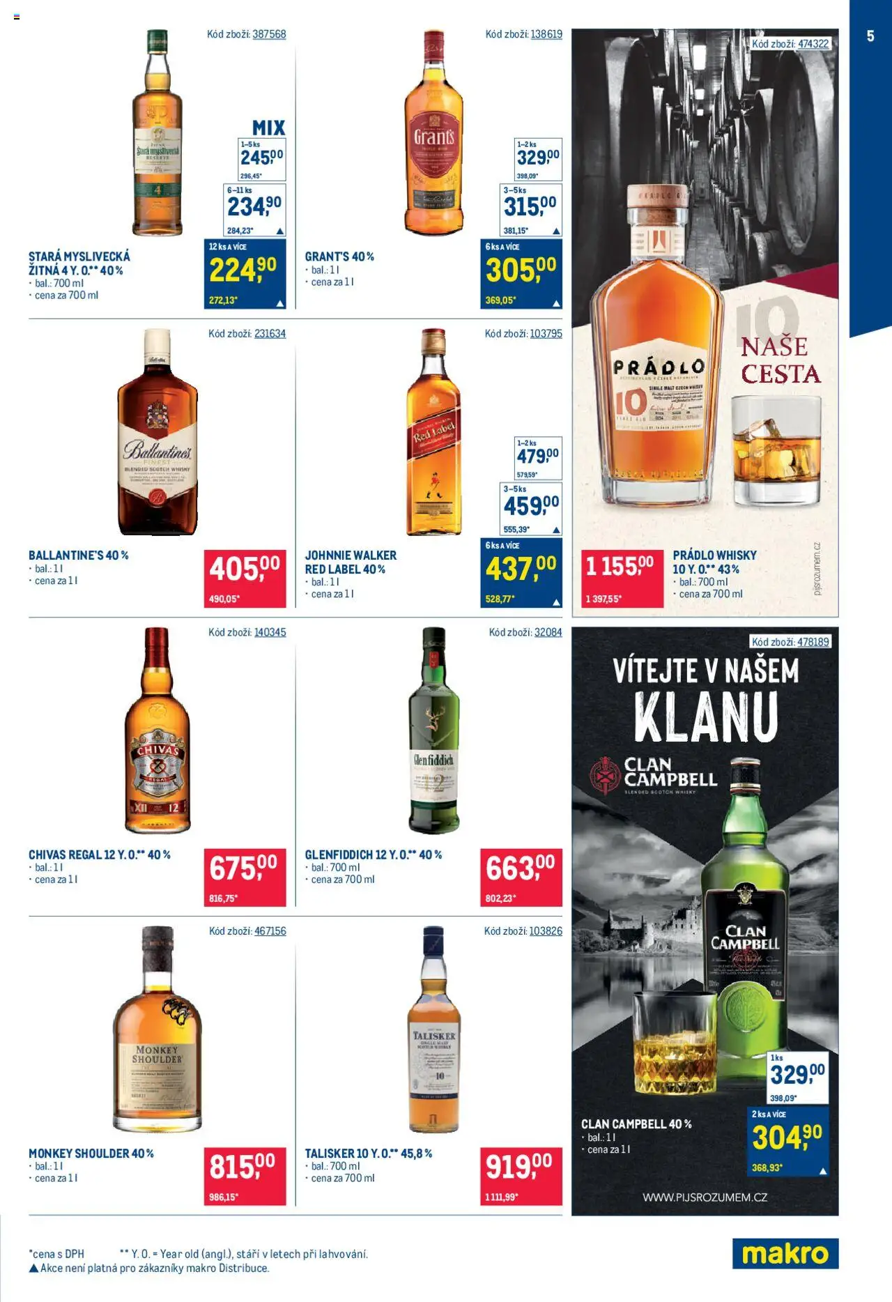 Makro leták - Bar od 08.10.2025 | Strana: 5 | Produkty: Chivas, Chivas Regal, Monkey Shoulder, Ballantine's