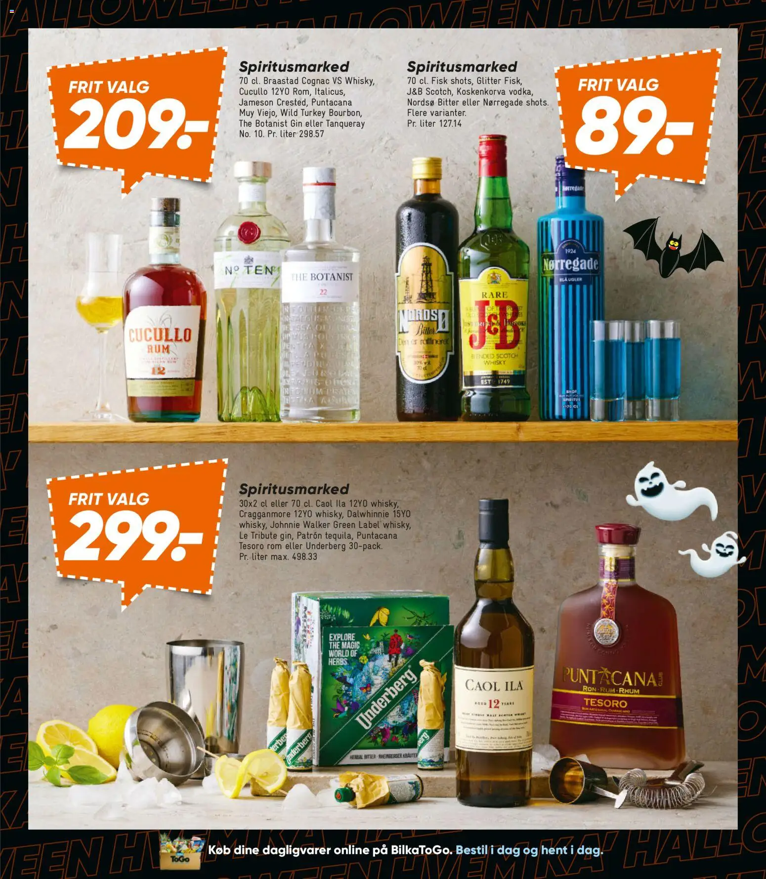 Bilka tilbudsavis – gyldig fra 24.10.2025 | Side: 38 | Produkter: Fisk, Gin, Whisky, Rom