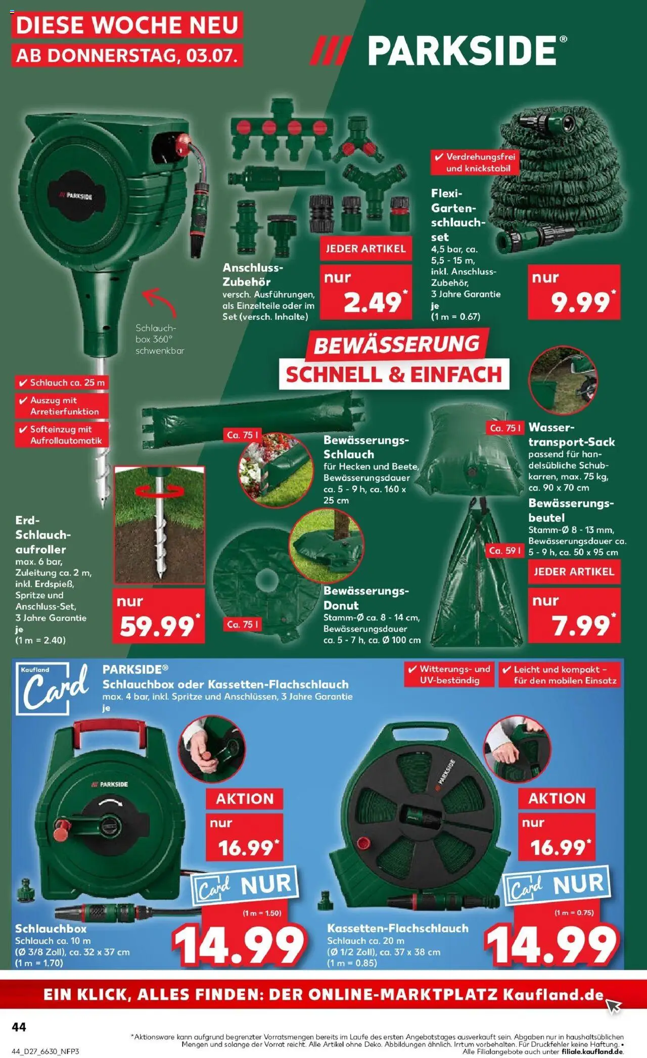 Kaufland prospekt Kreuztal	 - gültig ab dem 03.07.2025 | Seite: 44 | Produkte: Box, Wasser, Hose