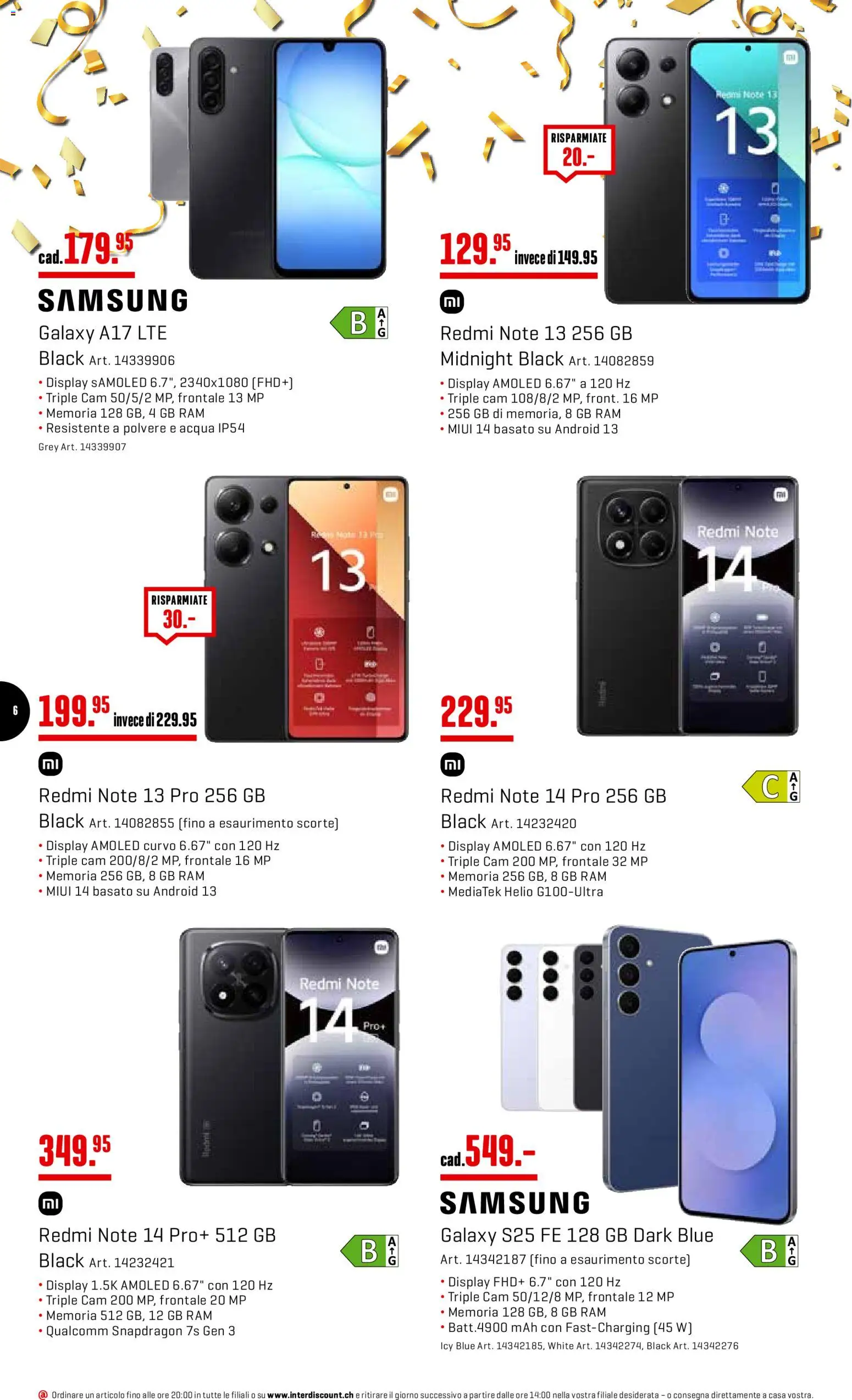 Interdiscount Aktionen IT – gültig ab 10.11.2025 | Seite: 6 | Produkte: Samsung