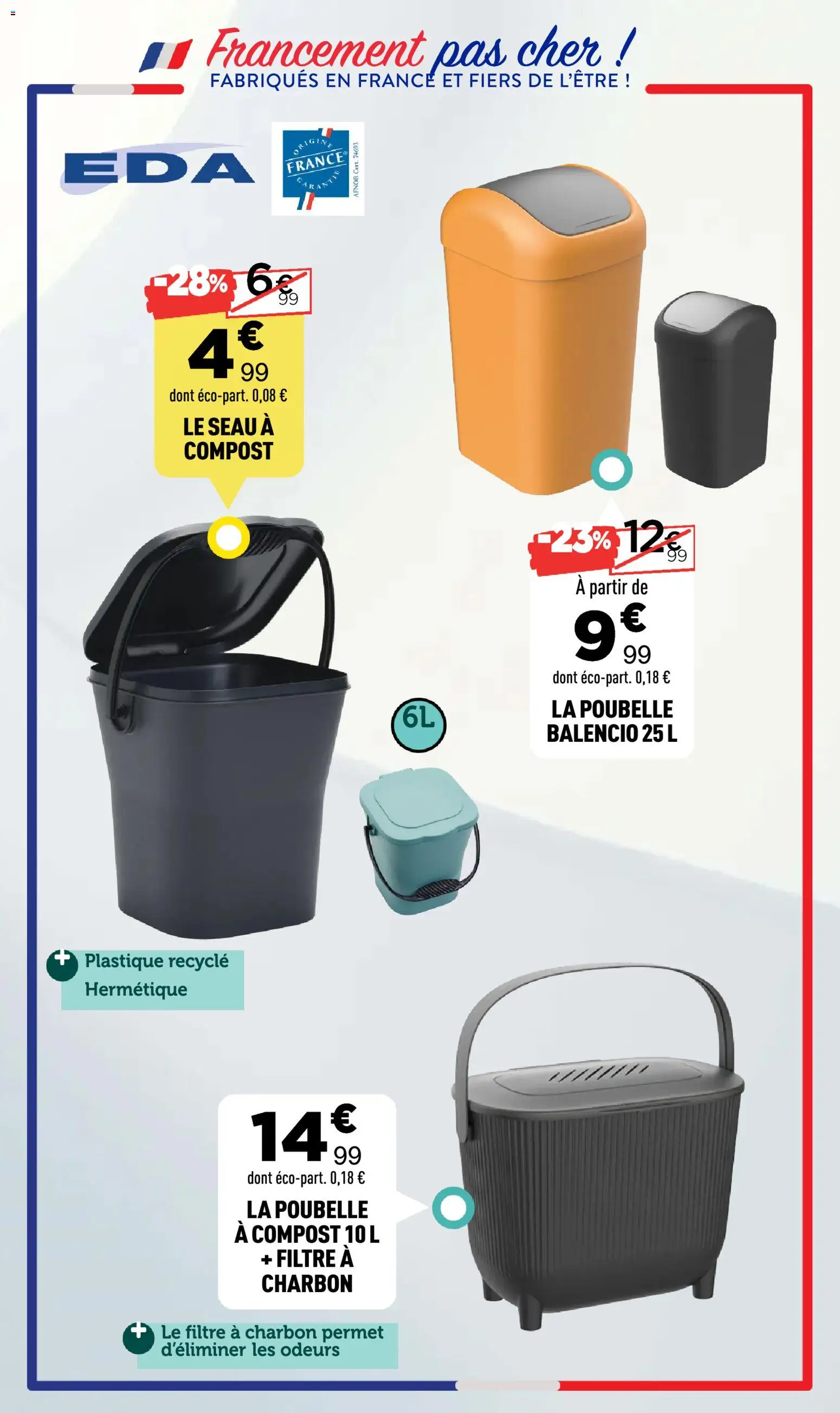 {H1} | Page: 14 | Produits: Filtre, Poubelle