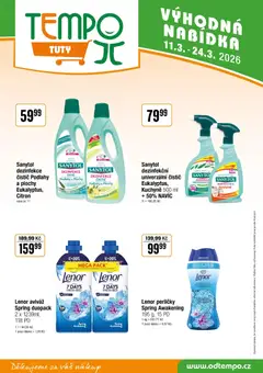 Náhled letáku Tempo leták - Tuty od 11.03.2026 | Strana: 15 | Produkty: Aviváž, Citron, Aviváž Lenor, Sanytol