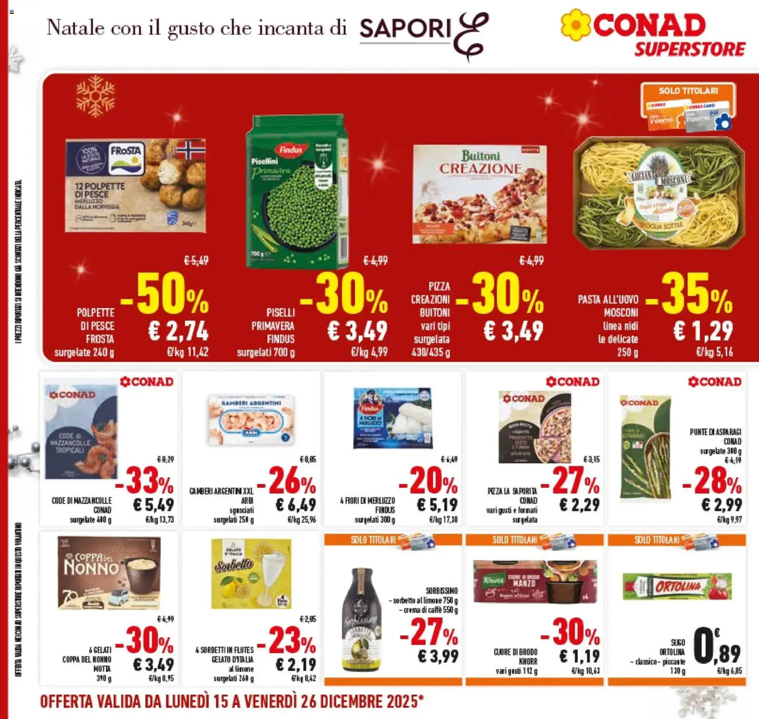 Volantino Conad del 14.12.2025 | Pagina: 34 | Prodotti: Crema, Pesce, Merluzzo, Polpette