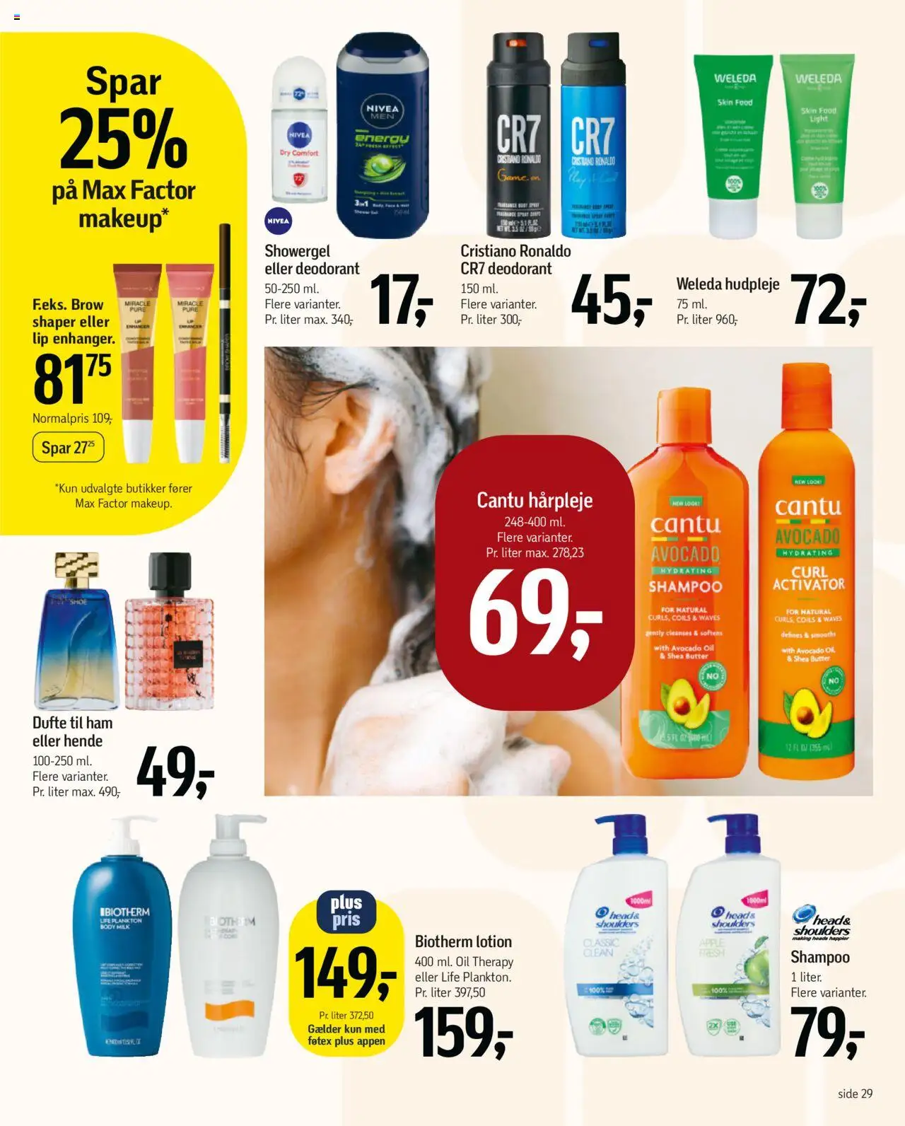 Føtex tilbudsavis – gyldig fra 12.09.2025 | Side: 40 | Produkter: Shampoo, Body milk, Deodorant, Avocado