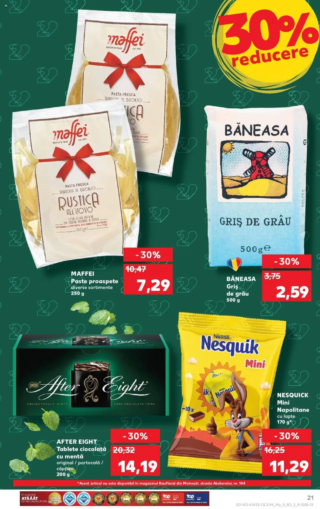 Catalog Kaufland - Satu Mare – valabil de la 13.08.2025 | Pagină: 21 | Produse: Napolitane, Lapte, Căpșuni, Paste