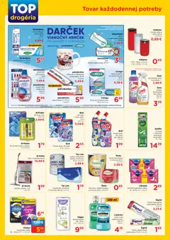 TOP Drogéria leták platný od 15.12.2025 | Strana: 2 | Produkty: Zubná kefka, Mop, Wc, Voda