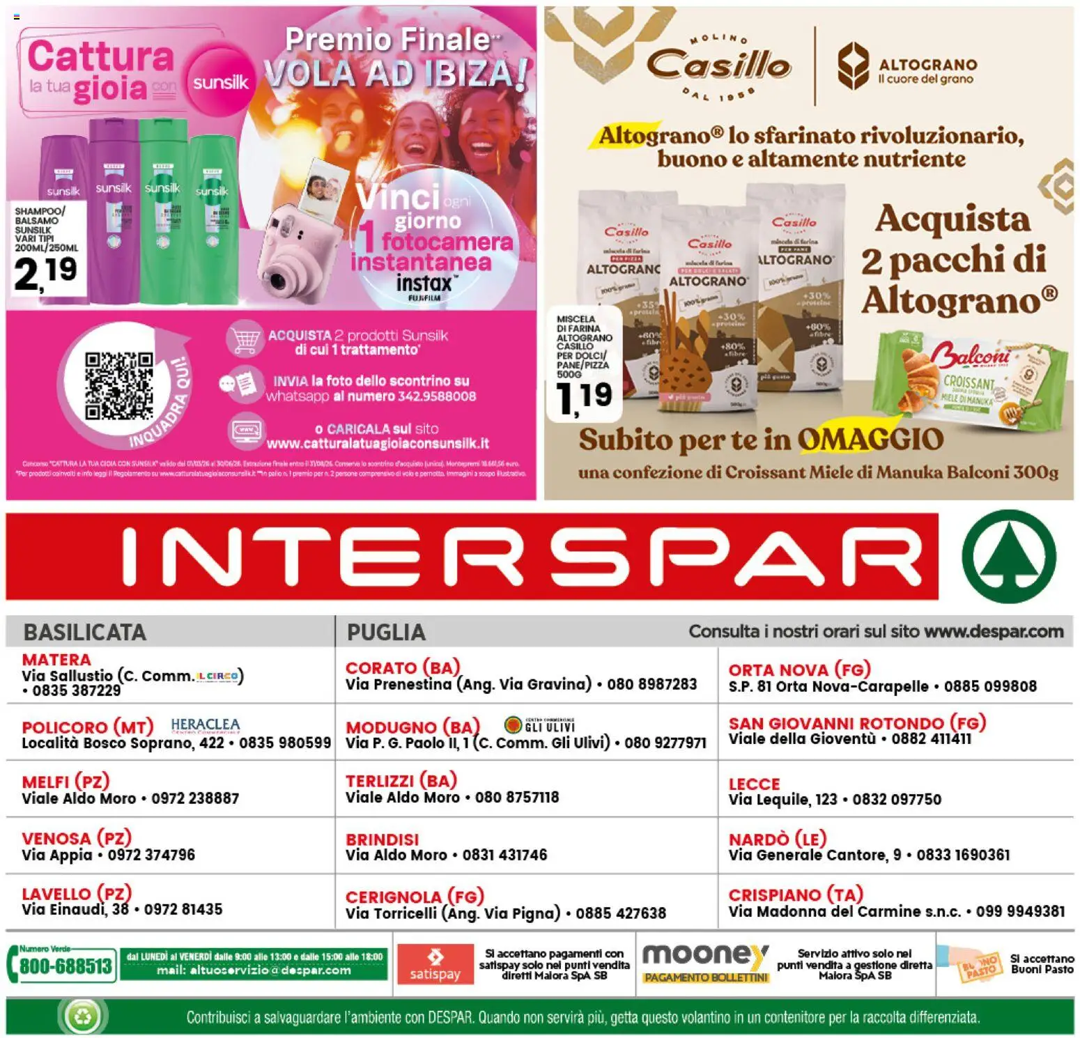 Volantino Interspar del 28.04.2026 | Pagina: 38 | Prodotti: Balsamo, Lavello, Fotocamera, Miele