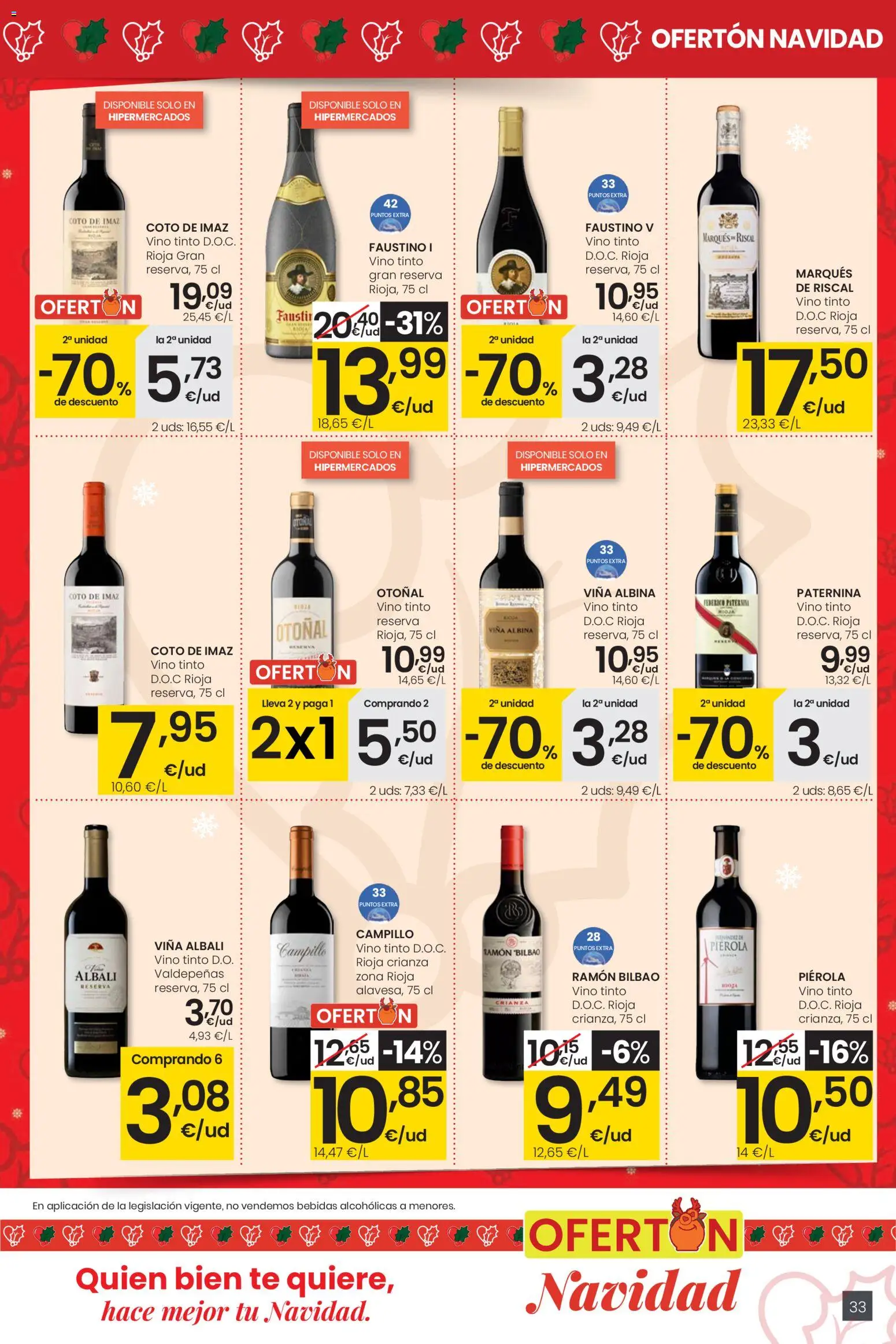 Eroski - Navidad │ válido desde el 18.12.2025 | Página: 33 | Productos: Vino, Té