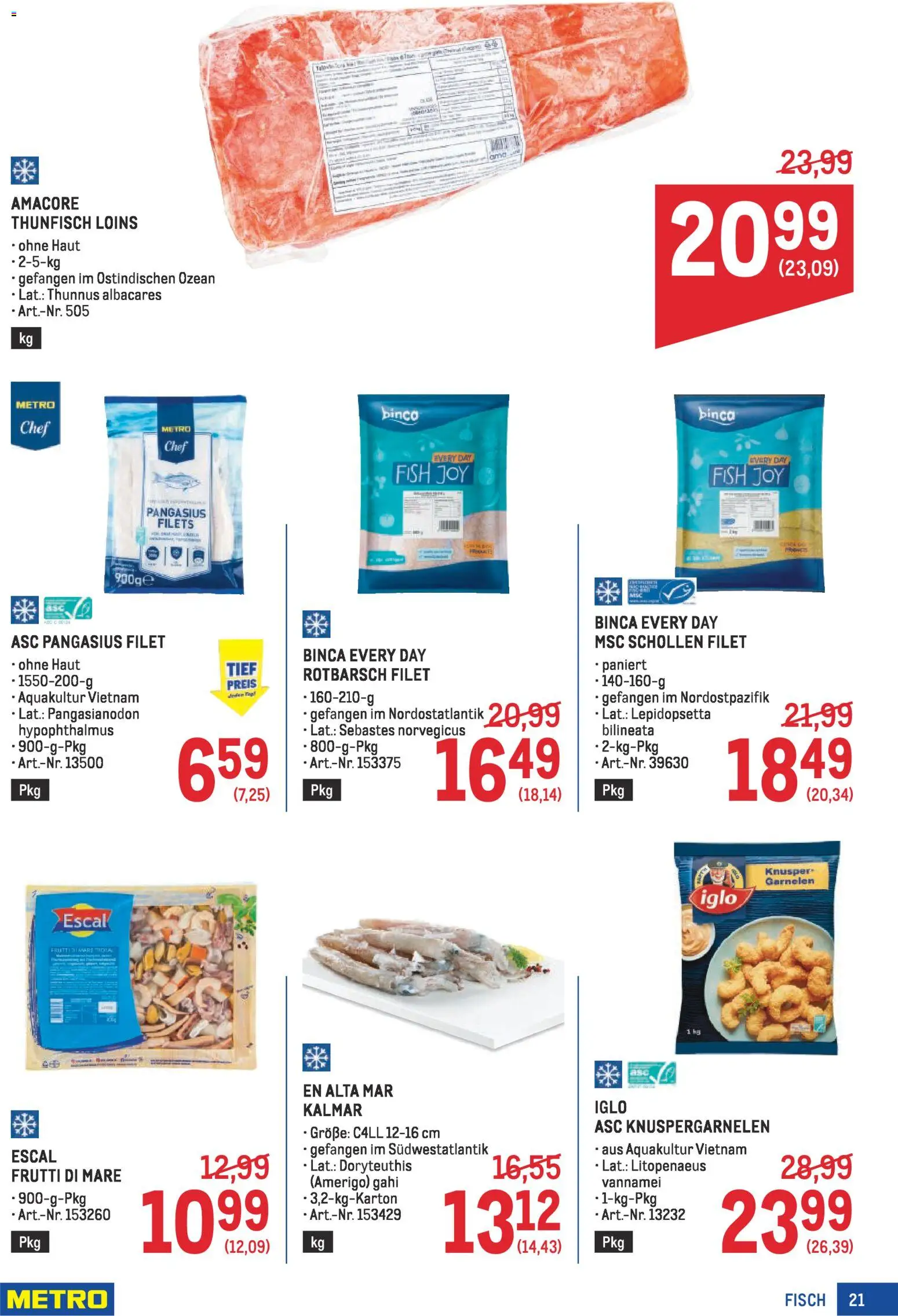 Metro Profi gültig ab 08.01.2026 | Seite: 21 | Produkte: Fisch