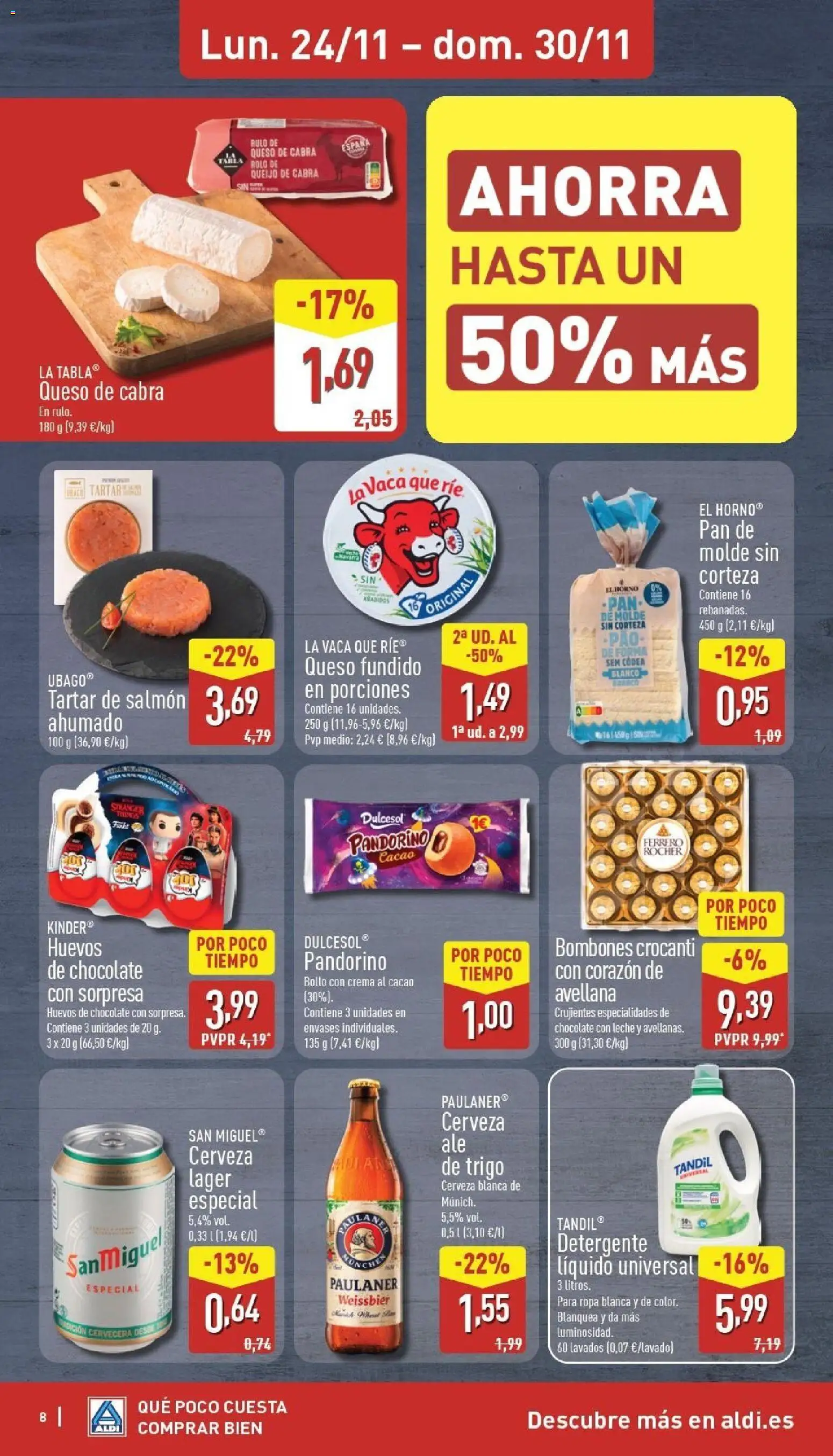 Aldi folleto Baleares │ válido desde el 24.11.2025 | Página: 8 | Productos: Huevos, Ropa, Detergente líquido, Horno