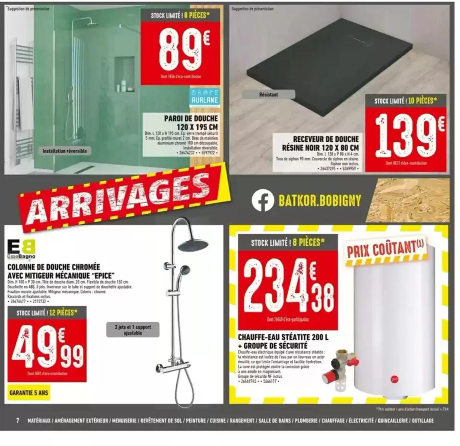 {H1} | Page: 7 | Produits: Douche