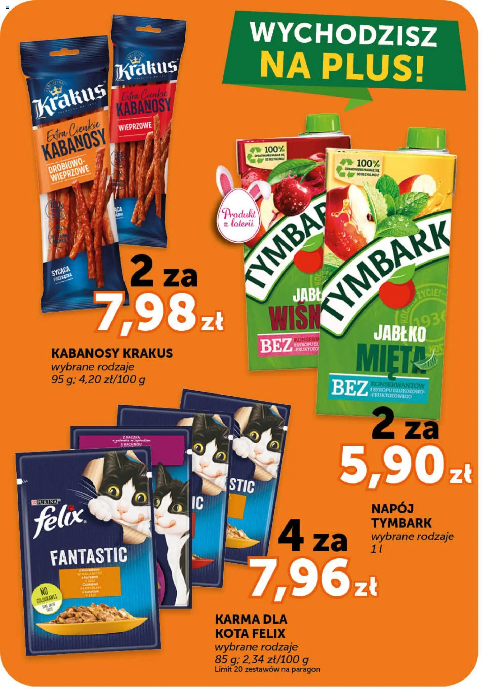 Euro Sklep gazetka od 09.04.2026 | Strona: 12 | Produkty: Kabanosy, Karma dla kota