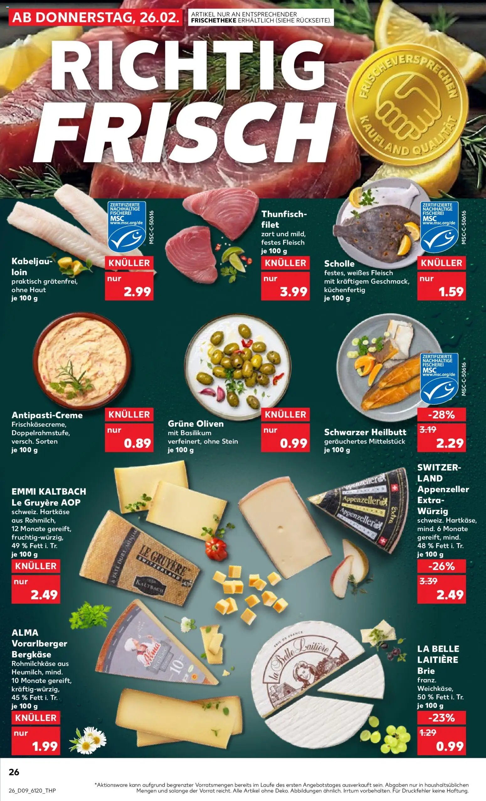 Kaufland prospekt Bremen	 – gültig ab 26.02.2026 | Seite: 26 | Produkte: Thunfisch, Fleisch