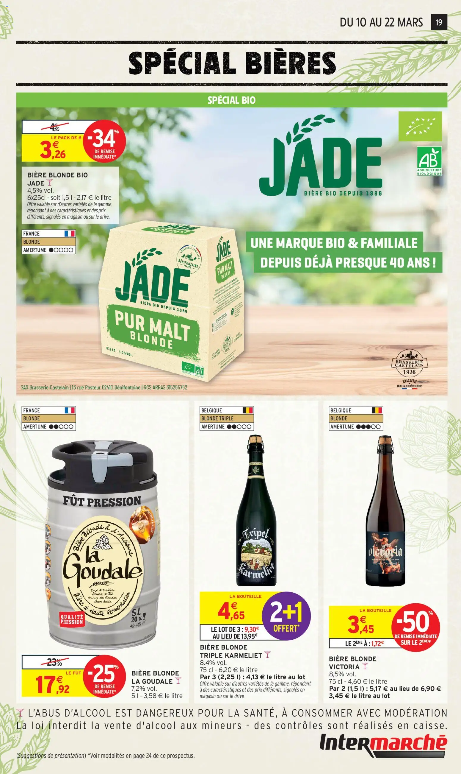 {H1} | Page: 19 | Produits: Goudale, Biere blonde la goudale, Bière blonde, Bière