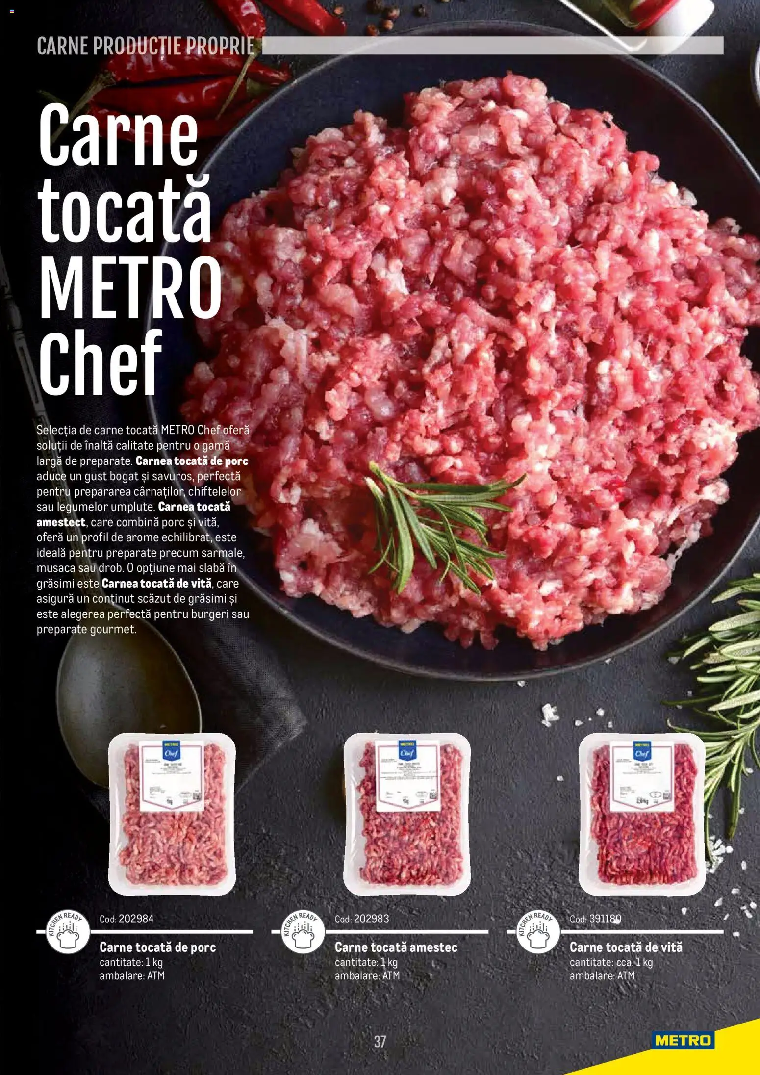 Noul catalog Metro – valabil de la 14.11.2024 | Pagină: 37 | Produse: Carne tocată