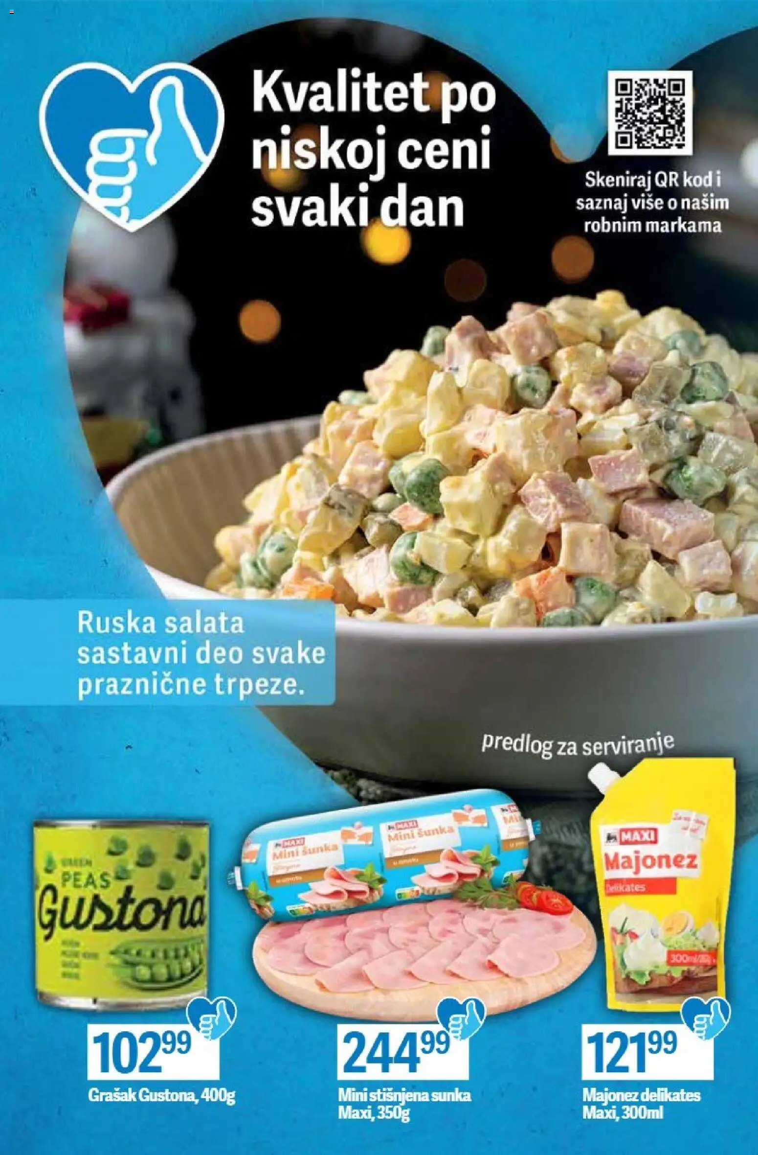 Maxi katalog - važi od 22.12.2025 | Strana: 38 | Proizvode: Majonez, Salata, Grašak, Šunka