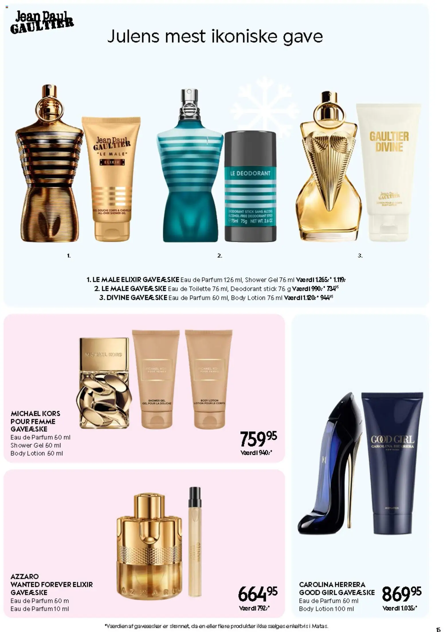 Matas tilbudsavis – gyldig fra 30.10.2025 | Side: 15 | Produkter: Eau de toilette, Deodorant