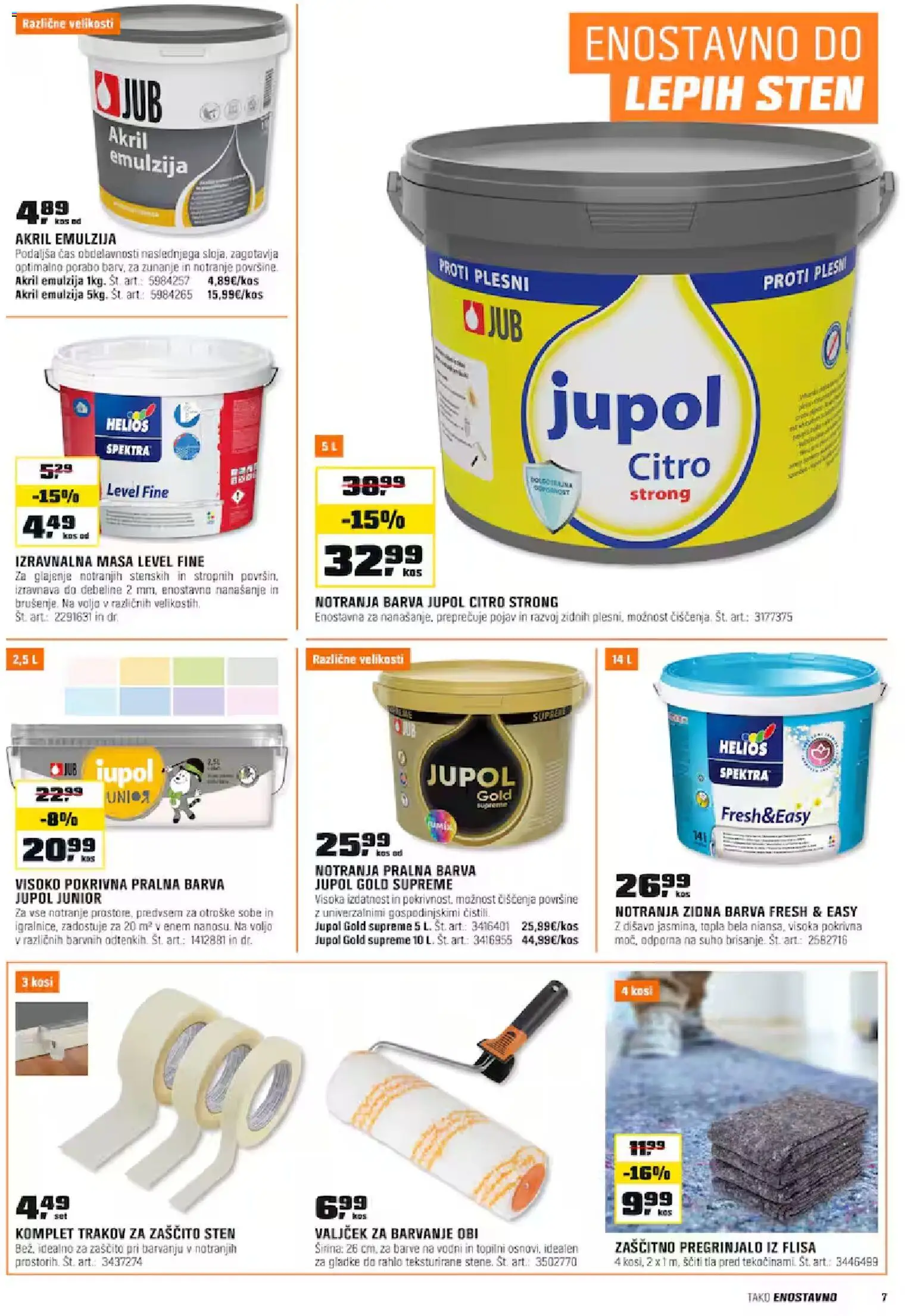 Novi OBI katalog ponudbe – veljaven od 01.11.2025 | Stran: 7 | Izdelki: Pregrinjalo, Kos, Barva