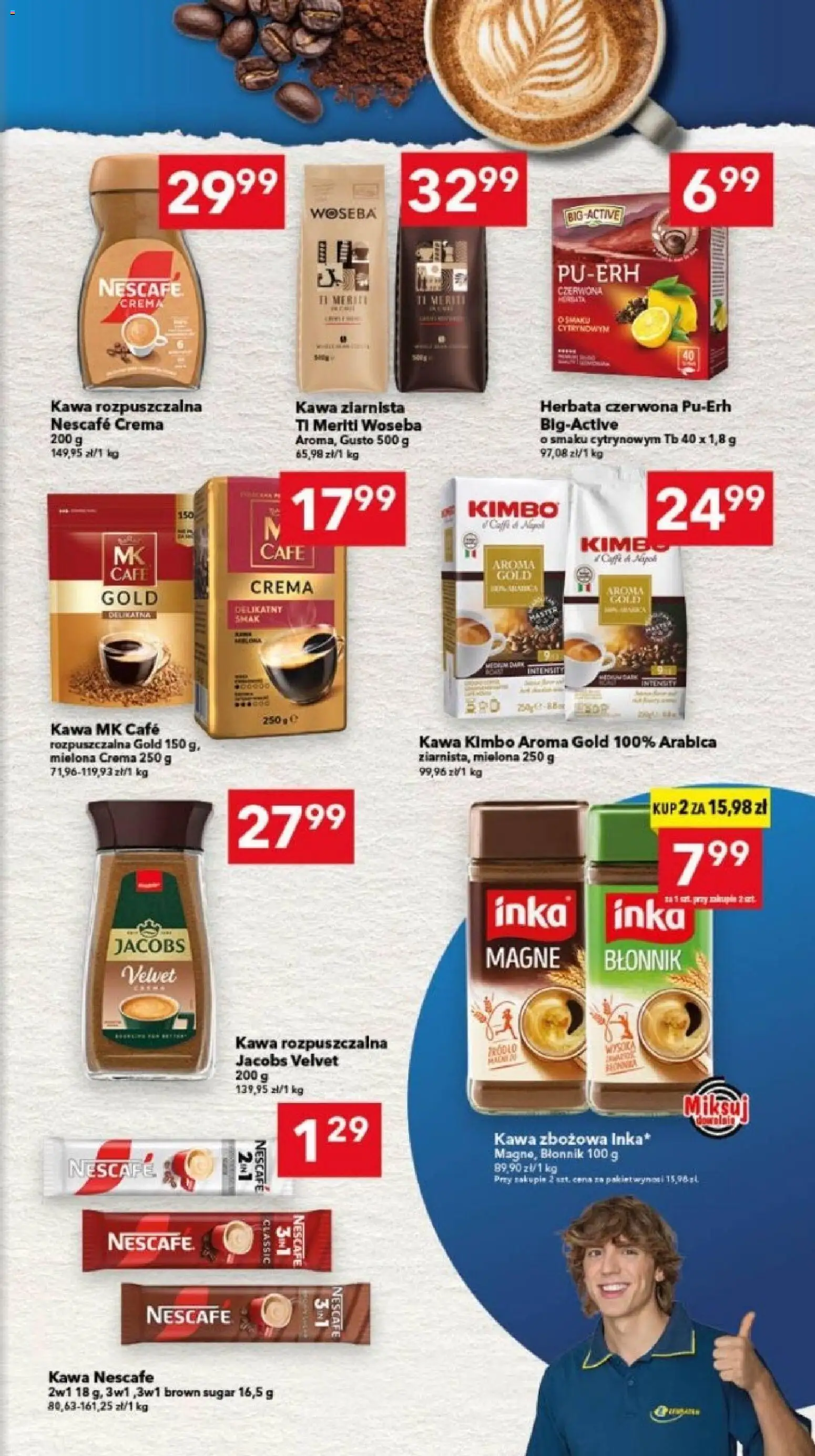 Lewiatan gazetka - Bydgoszcz od 12.02.2026 | Strona: 9 | Produkty: Nescafe, Kawa ziarnista, Kawa rozpuszczalna, Herbata