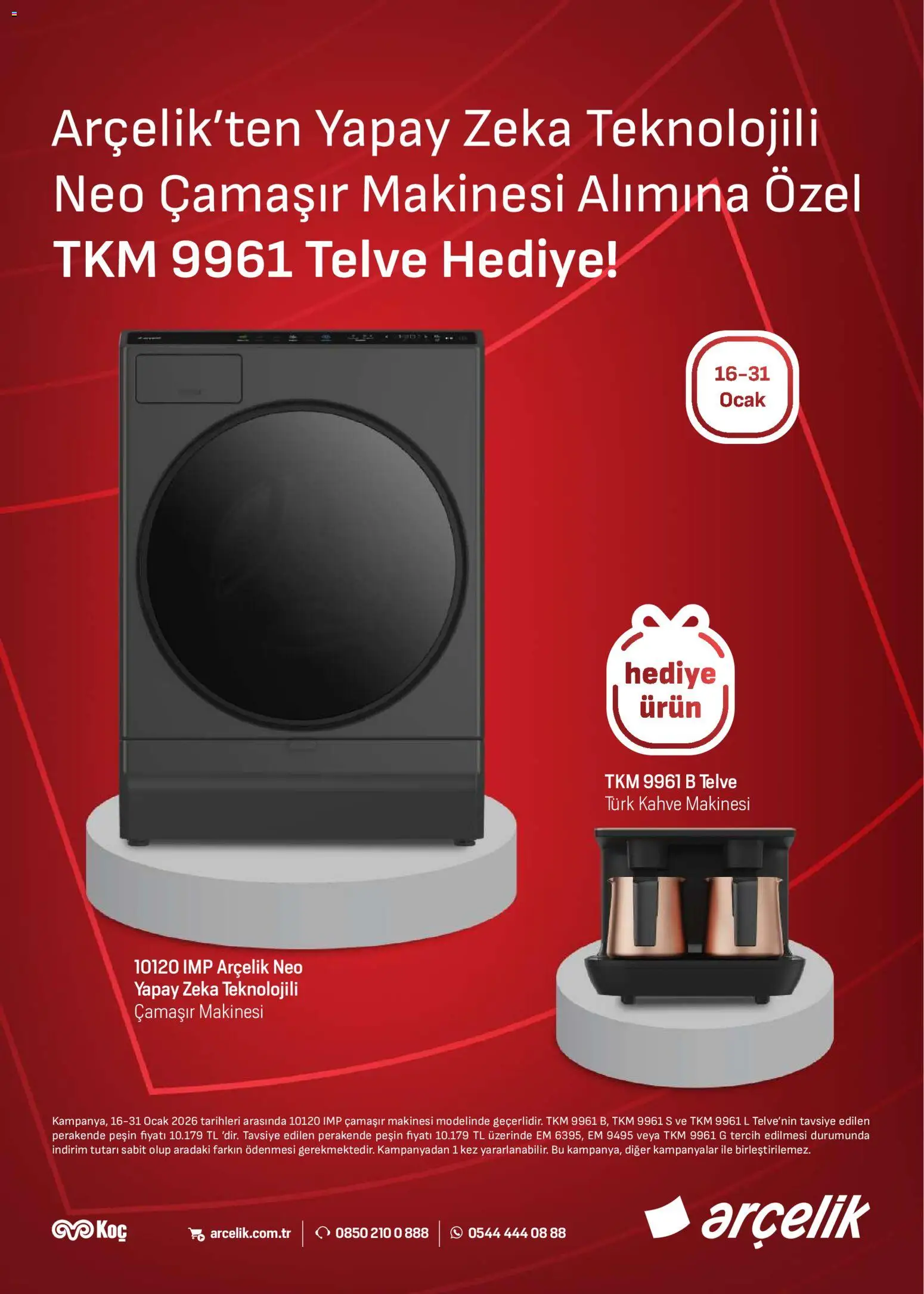 Arçelik Katalog - 01.01.2026 tarihinden itibaren geçerlidir | Sayfa: 22 | Ürünler: Kahve, Çamaşır makinesi, Ocak, Kahve makinesi
