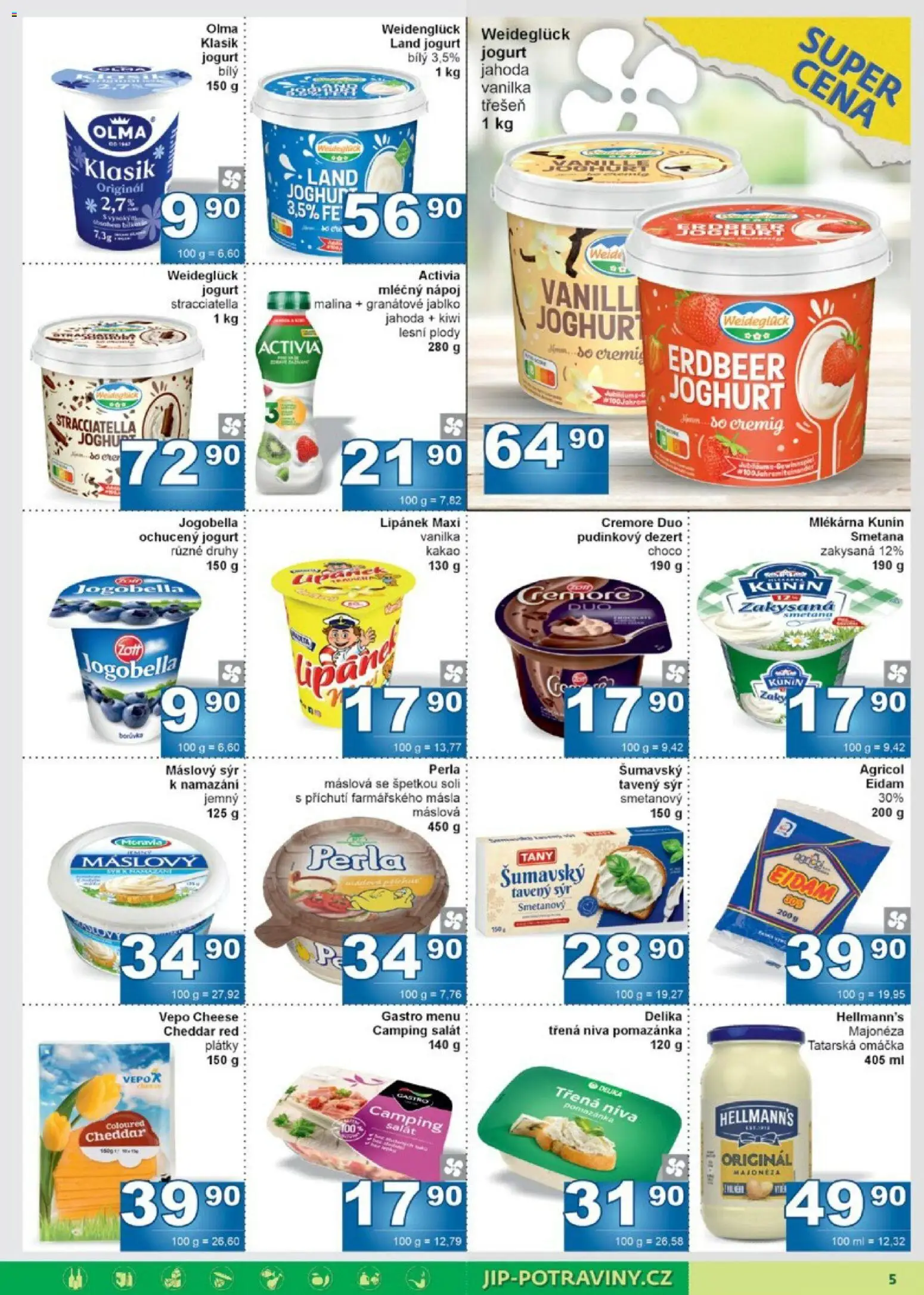 Jip leták od 08.04.2026 | Strana: 5 | Produkty: Granátové jablko, Smetana, Zakysaná smetana, Niva